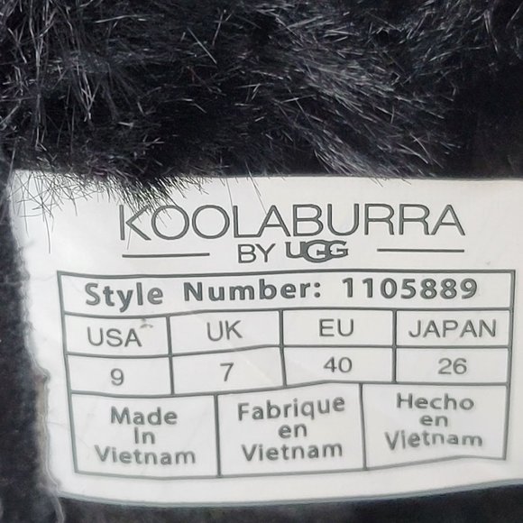 Koolaburra By UGG Tynlee Women's Waterproof Snow Boot Black 1105889 US Size 9 - Picture 11 of 11